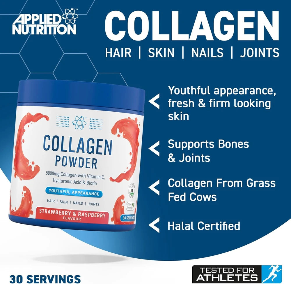 Applied Nutrition Strawberry Raspberry Collagen Peptides